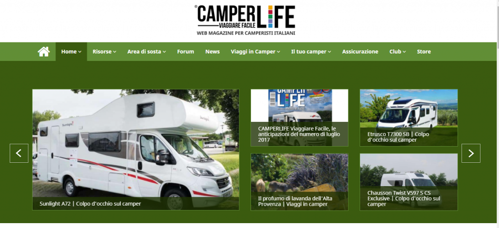 CamperLife Aree Sosta Camper