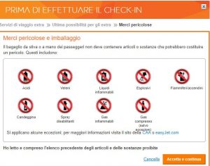 merci non consentite bagaglio a mano MammaInViaggio