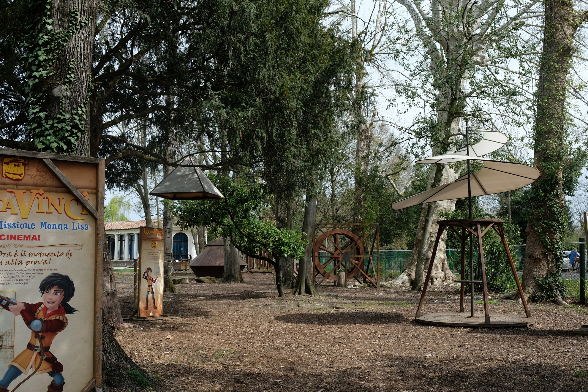 Parco degli Alberi Parlanti Le macchine di Leonardo MammaInViaggio