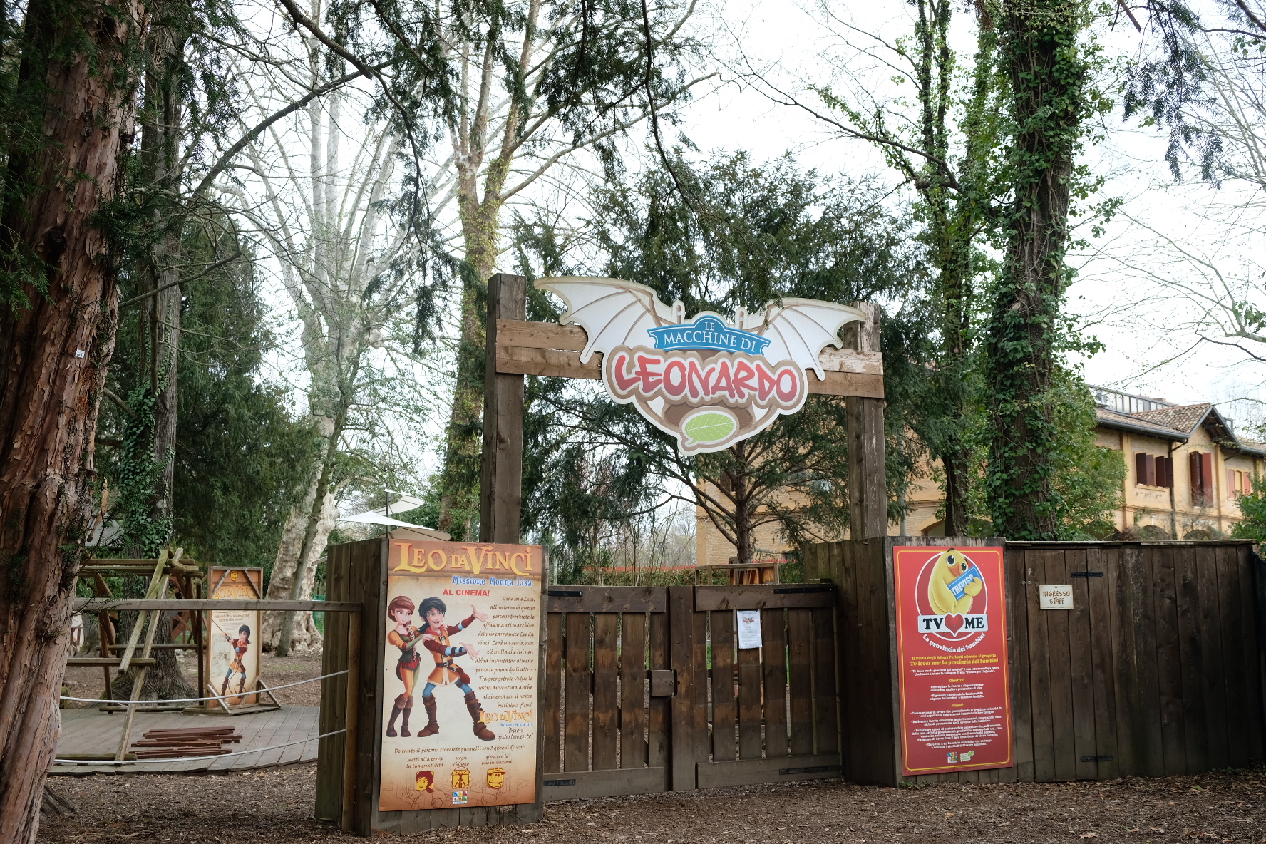 Parco degli Alberi Parlanti Le macchine di Leonardo MammaInViaggio