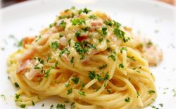 Carbonara sbagliata senza glutine MammaInViaggio