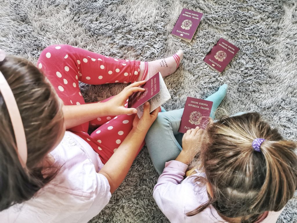 Passaporto elettronico per bambini