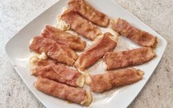 involtini prosciutto cotto e scamorza cotti al forno