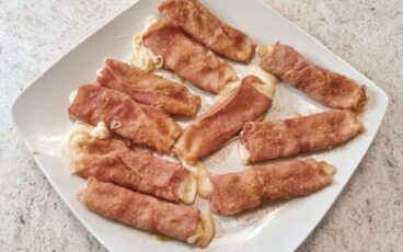 involtini prosciutto cotto e scamorza cotti al forno