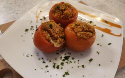Pomodori gratinati con cuore filante senza glutine