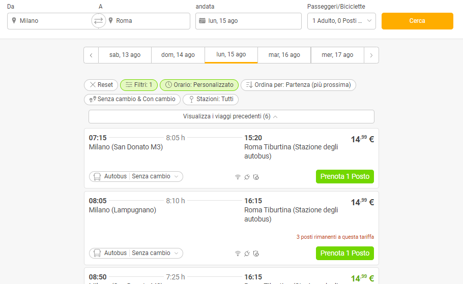 ricerca flixbus