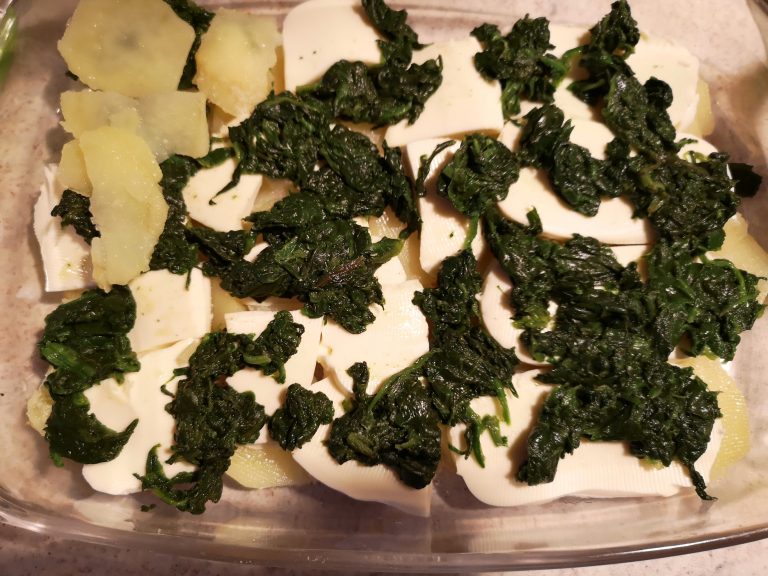 gratin di patate e spinaci ricetta