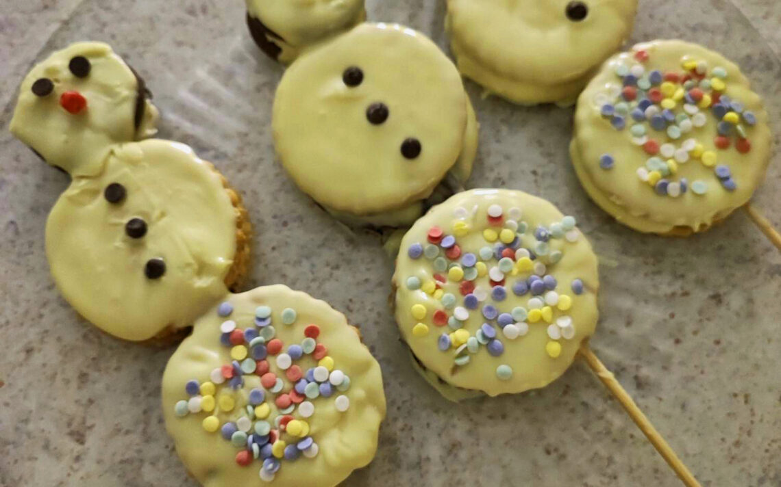 BISCOTTI di natale PUPAZZO DI NEVE