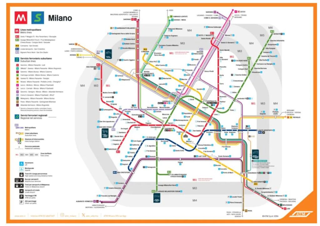 mappa metro milano 2026