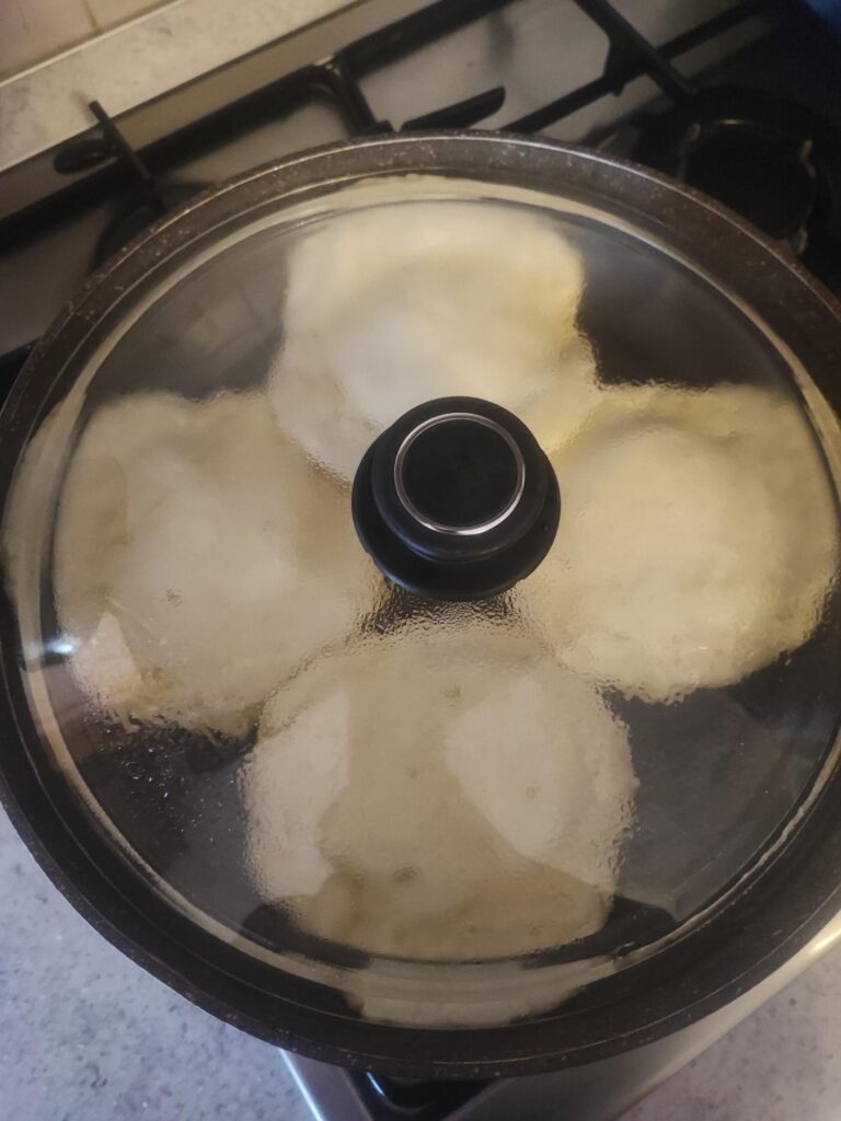 Focaccine in padella senza glutine cottura