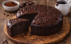 torta al cioccolato all'acqua