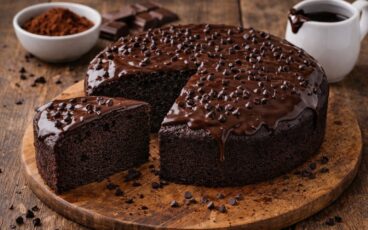 torta al cioccolato all'acqua