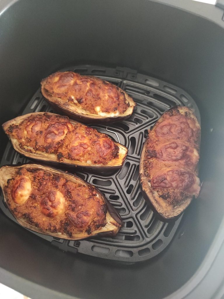 Melanzane ripiene in friggitrice ad aria