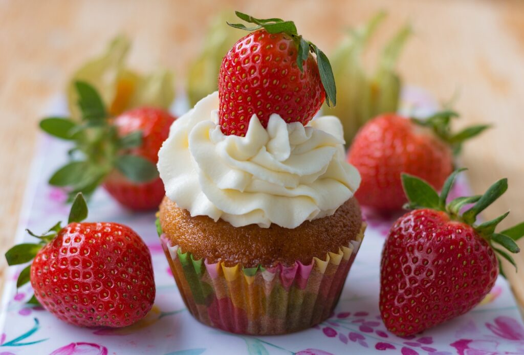 muffin alle fragole