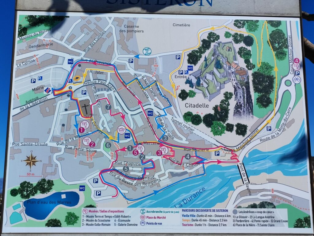 Sisteron cartina mappa