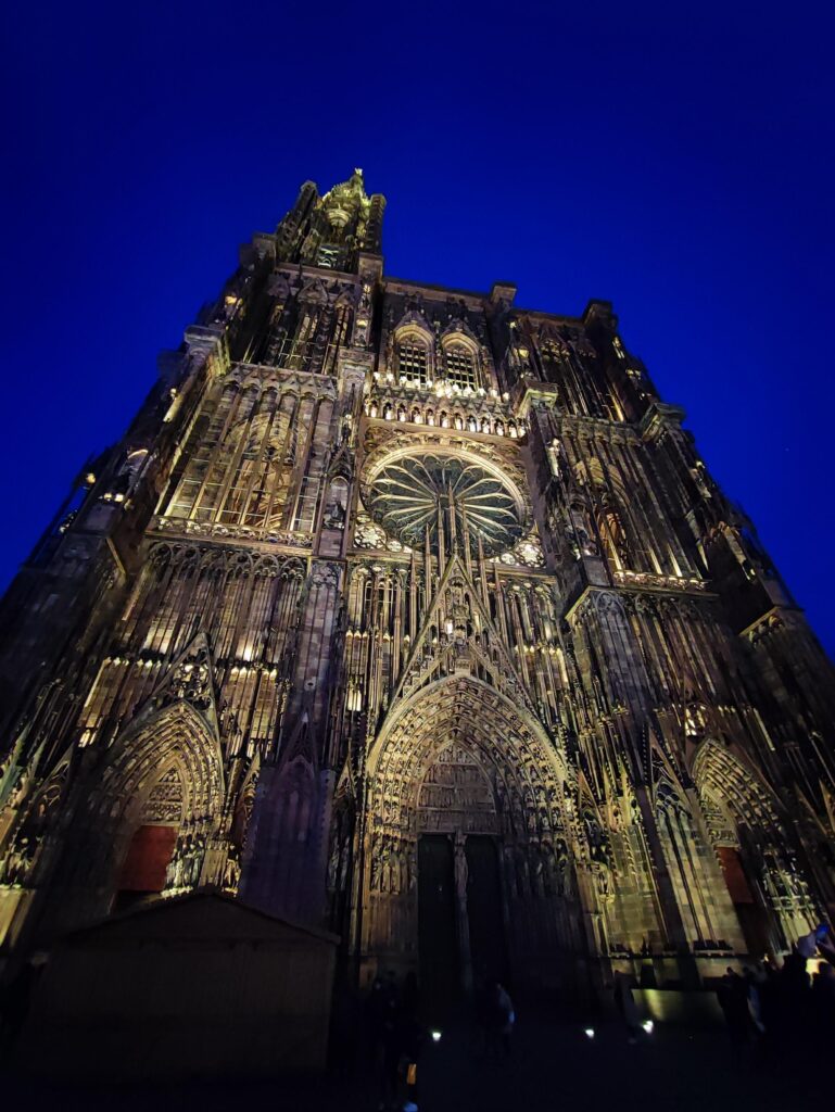 Strasburgo Cattedrale notte