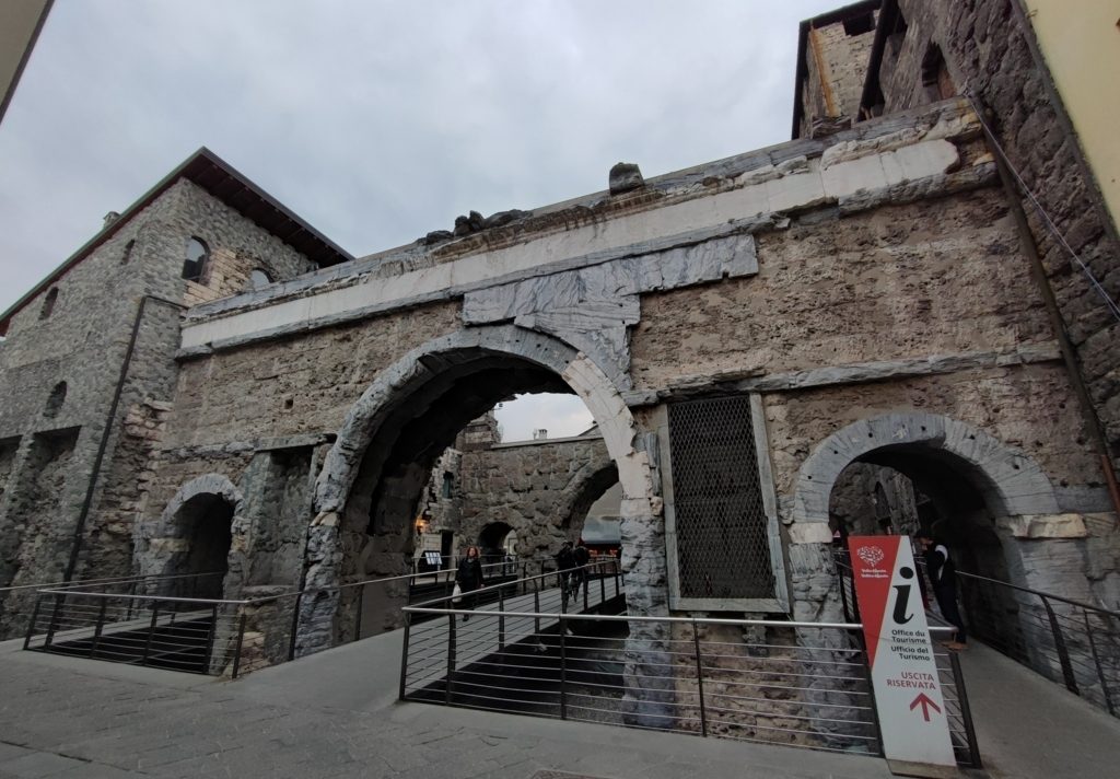 aosta con bambini Porta pretoria