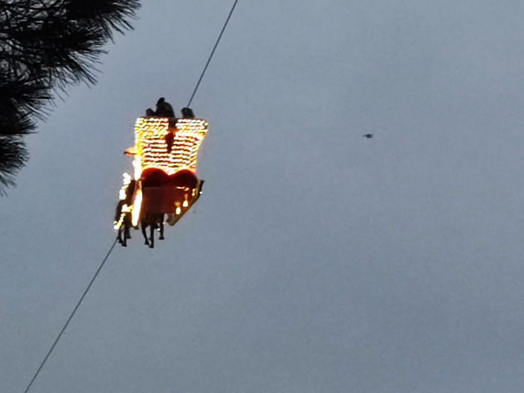 Slitta babbo natale a Montreux