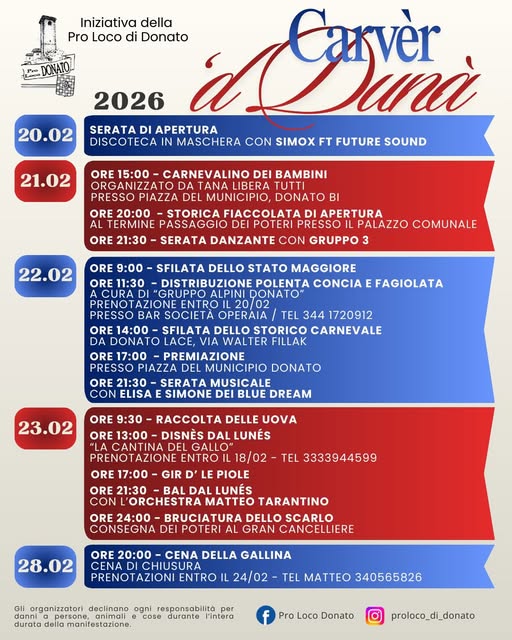 carnevale 2026 donato