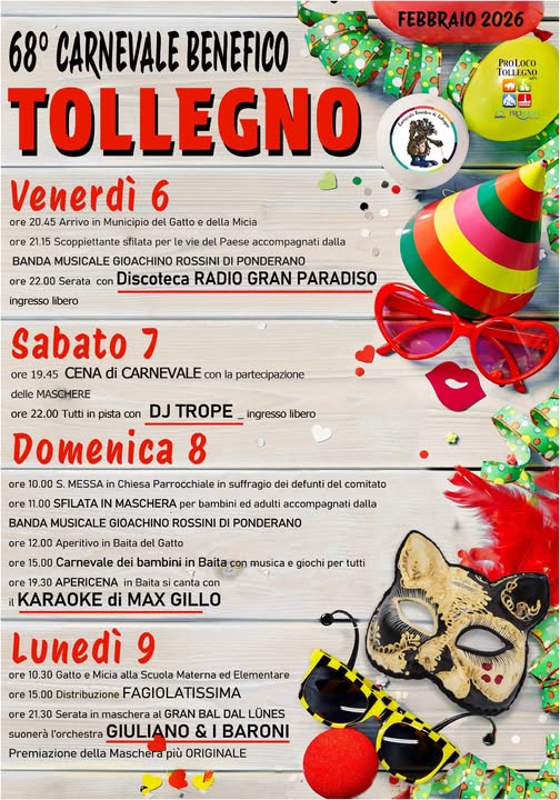 carnevale 2026 tollegno