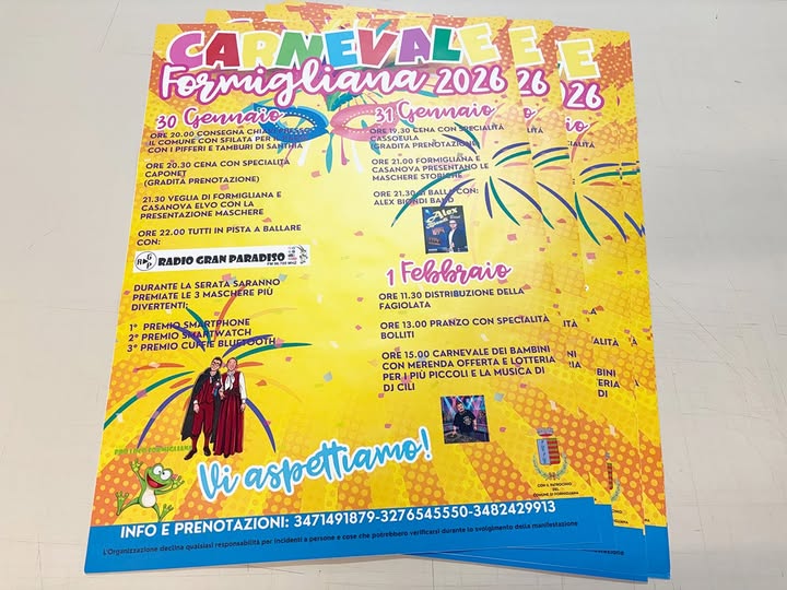 carnevale formigliana 2026
