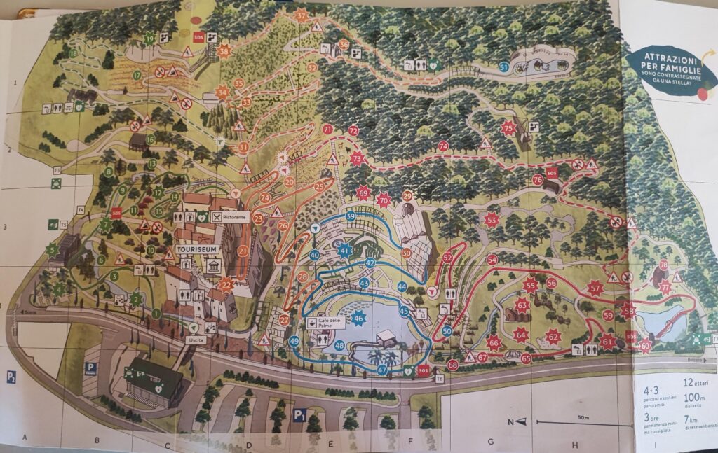 Giardini Trauttmansdorff mappa