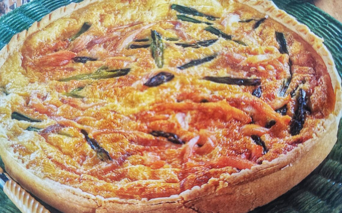 Quiche agli asparagi e salmone senza glutine e senza latte