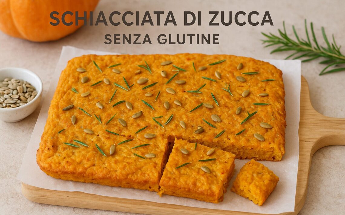 schiacciata di zucca senza glutine