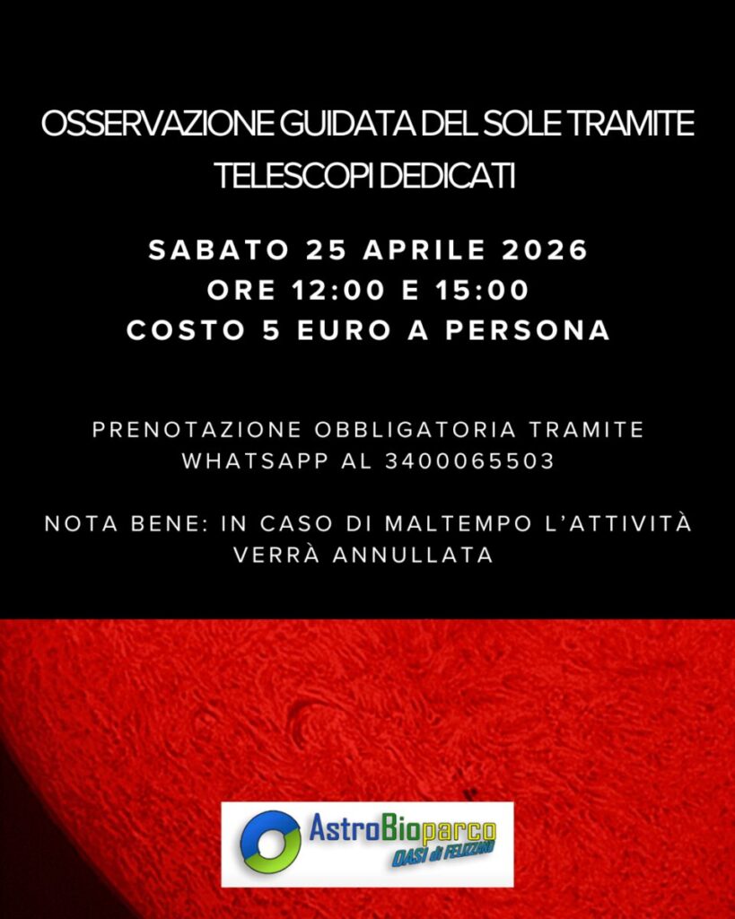osservazione sole astrobioparco
