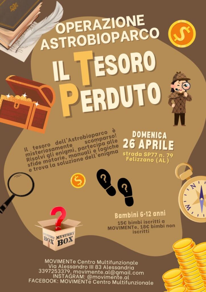 il tesoro perduto Astrobioparco