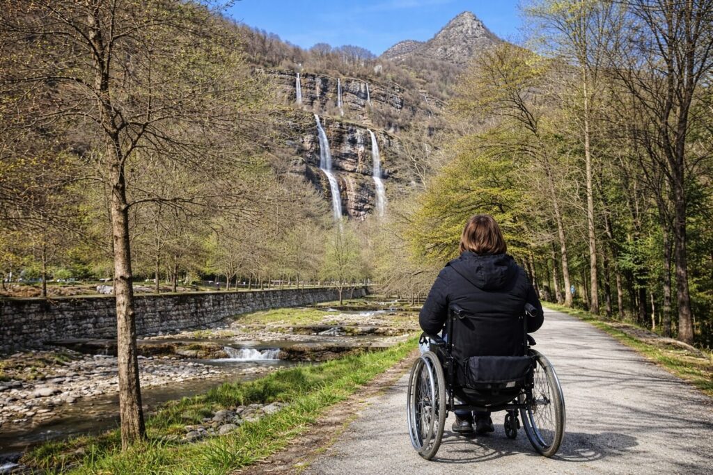 Cascate acquafraggia accessibili