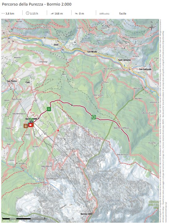 Mappa Sentiero della Purezza